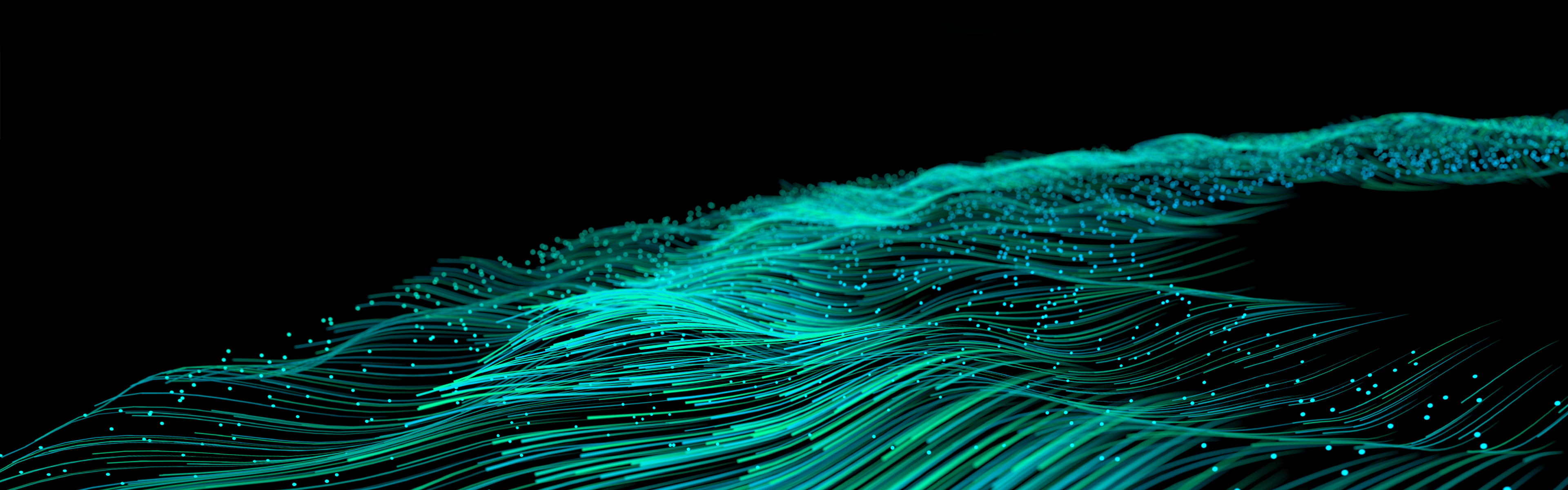 Glowing strands of fiber